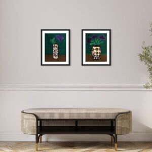 Marianne Blue on Wooden Table