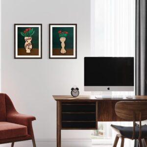 World Fire on Wooden Table