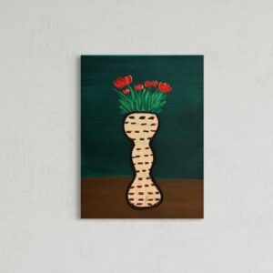 World Fire on Wooden Table